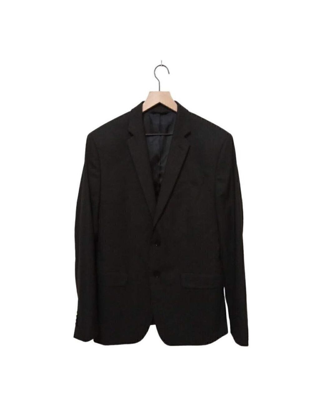 BANANA Republic Charcoal Gray Slim Fit Single Breasted Blazer Sz 42L